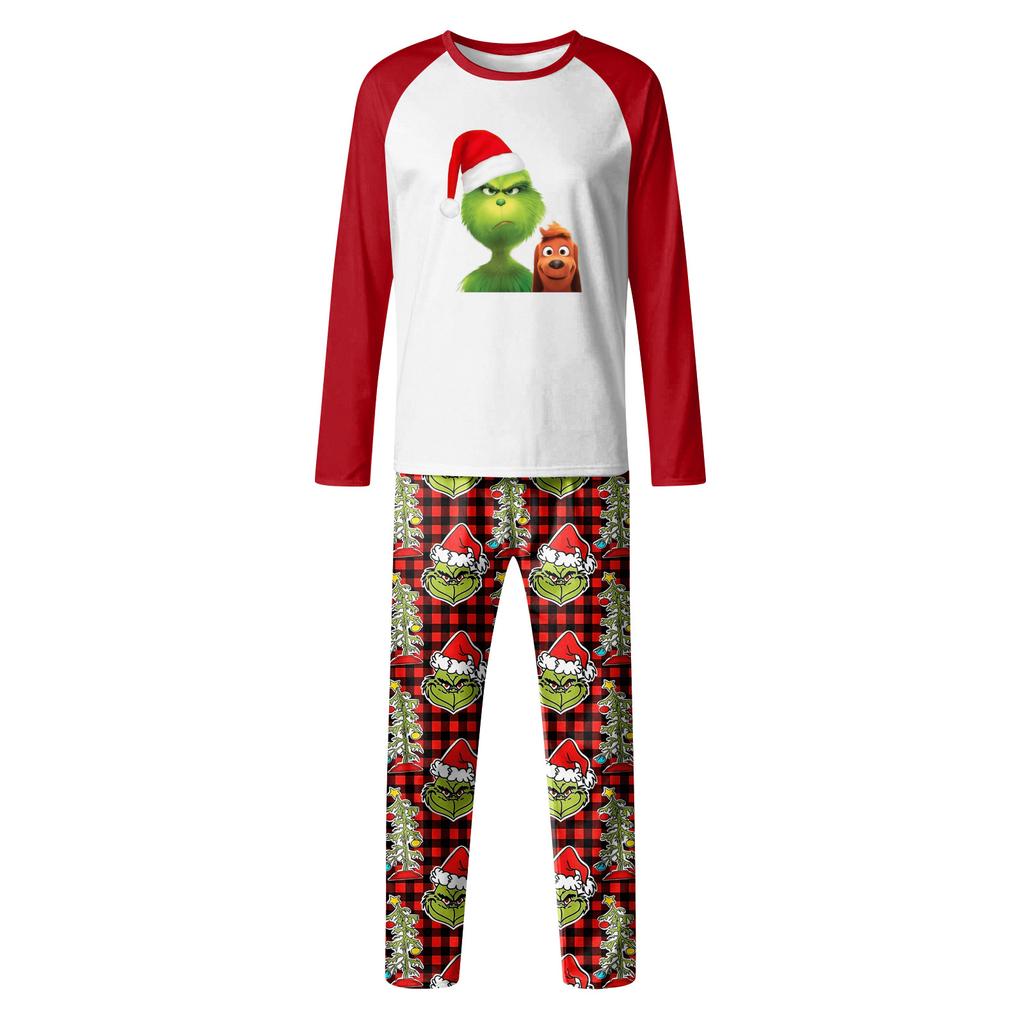 Christmas Day Prints Family Matching Long Sleeve Tops+Pants Set Family Matching Sets