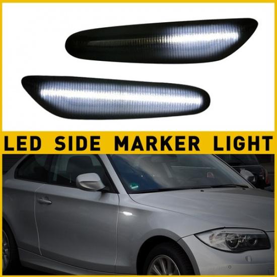 Smoked LED Side Marker Light Turn Signal Sequential For BMW X1 X3 325I 328I 335I