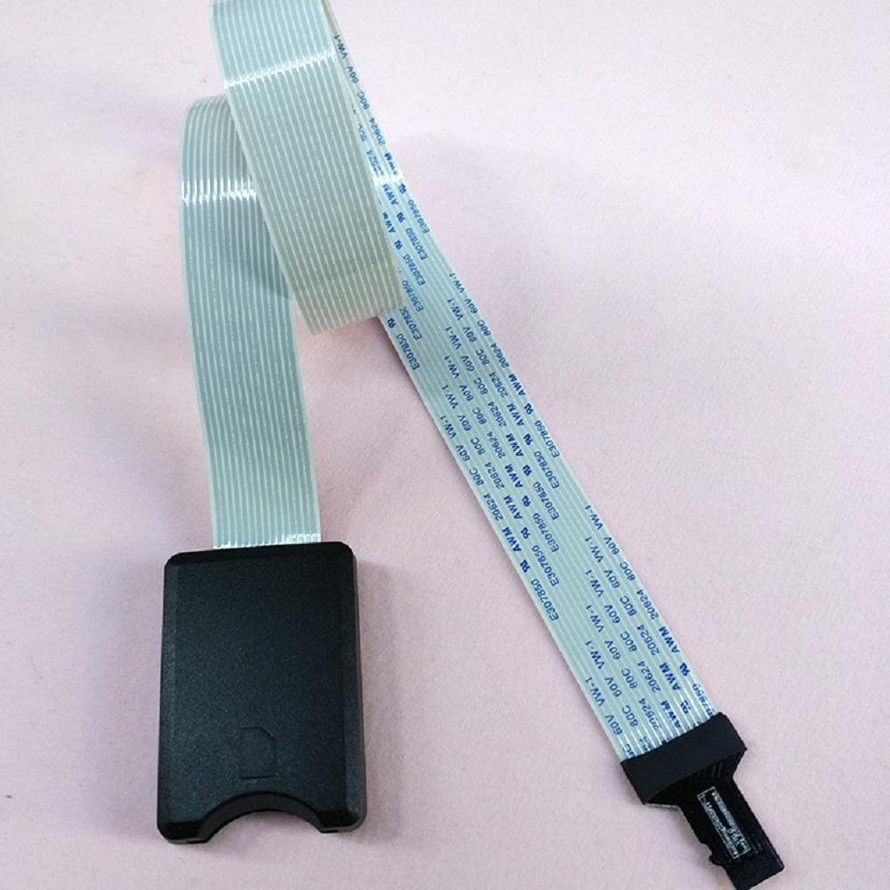 1 X Micro SD Card Extension Cable TF To SD Adapter TF2SD Flexible Extender 48cm