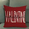 Наволочка на День святого Валентина, милое сердце с изображением любви, кукла-гном, узор красного и белого цвета, чехол для диванной подушки, спальня, автомобиль, квадратная подушка, Shams, постельные принадлежности