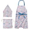 Rep Lisa Kids Apron, Bandana, and Drawstring Bag Set, Blue