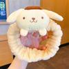 Милая Мультяшная Повязка на Голову Sanrio для Мытья Лица: Плюшевая, Высокоэластичная Резинка для Волос на Осень/Зиму