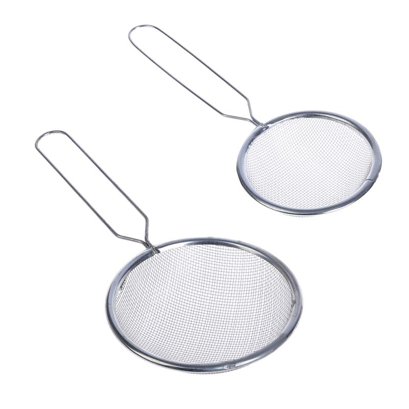 1 Pcs Stainless Steel Sieve Oil Colander Oil Grid Flour Soy Milk Sieve