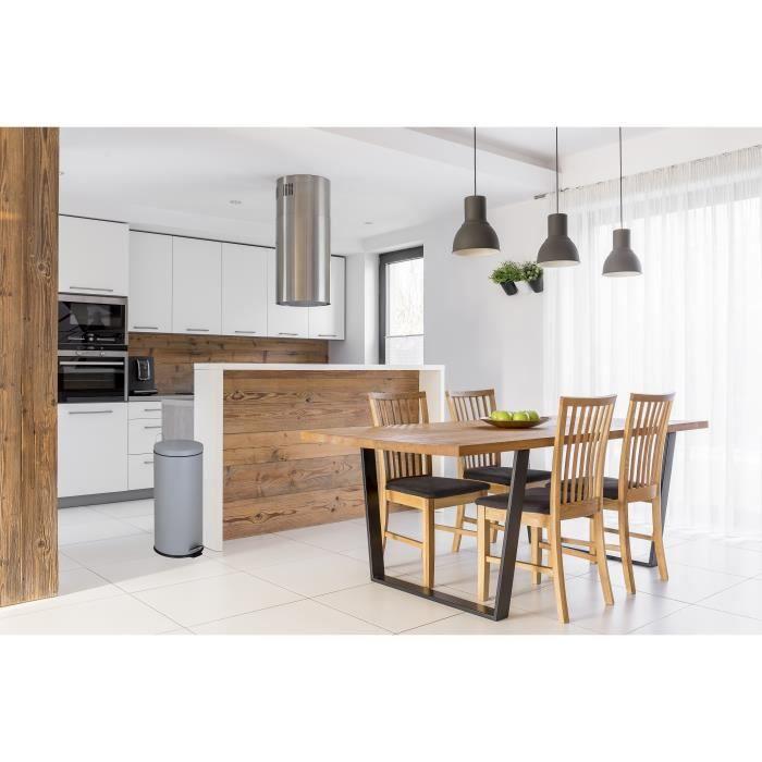 Poubelle de Cuisine a Pédale - URBAN - 30L - Acier Gris - Kitchen Move