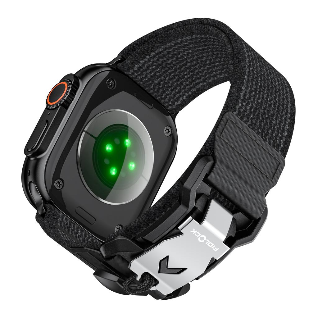 Watch Strap for Apple Watch Series 10 Ultra 9 8 7 SE 6 5 4 3 2 1 46mm 49mm 45mm 44mm 42mm Nylon Band with Metal FIDLOCK