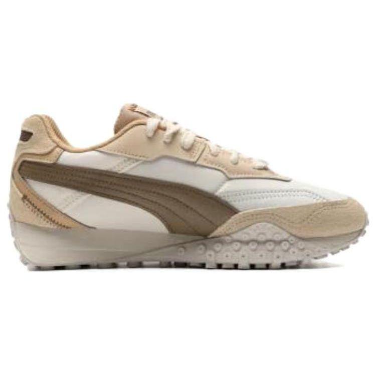 Puma Blktop Rider Comfortable Shock Absorbing Durable Low Top Running Shoes Unisex Sneakers White Brown 393151-02