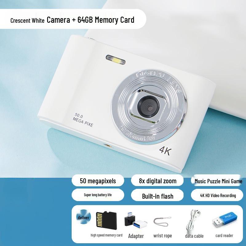 HD Dual-Lens Student Retro Digital Camera - High Pixel Entry-Level D01