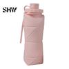 Flexible Silicone Drinkware for Commuting 600ml Portable Foldable Water Bottle, Food Grade Telescopic Non Slip Bottle Gym Lightweight Container