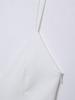 TAOP&ZA Women's White Spaghetti Strap Slimming Dress - Spring/Summer Collection