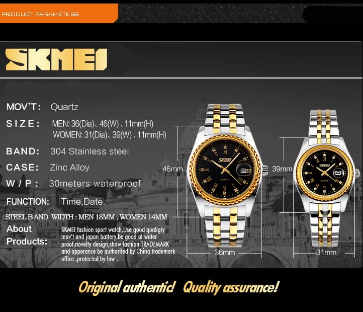 Watch Gold Silver Stainless Steel Waterproof Business Classic Arm Watch Ladies Analog Quartz Brand Stylish Casual Simple Date Watch Luxury Gift Watch