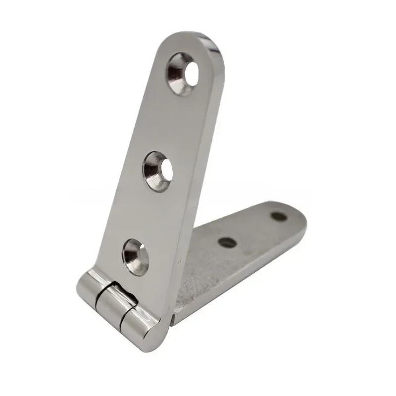 Петля для двери из литой нержавеющей стали 316/304, плоская петля, Т-образная петля с 4/6 отверстиями 76 мм, 102 мм, 152 мм, морские петли, лодочная фурнитура