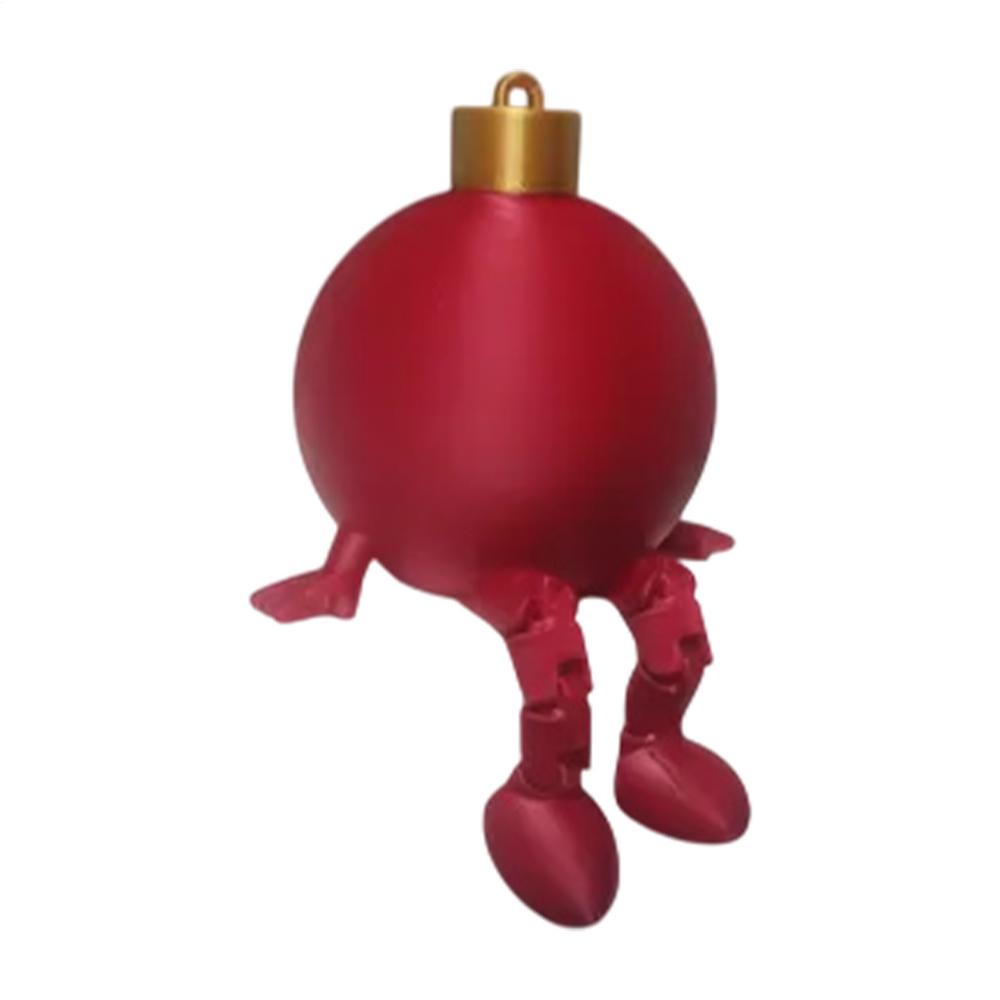 3D printed decoration with movable joints Christmas tree Christmas ball snowman bell ornaments for Bedroom Holiday Decorations