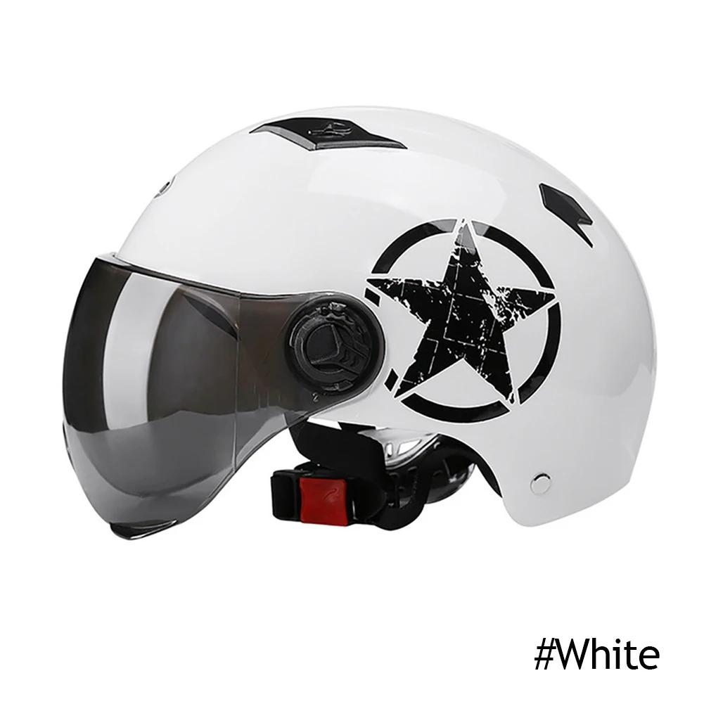 Мотоциклетные шлемы, полушлем, шлем для скутера, моторный шлем, моторные шлемы для мотоцикла, велосипеда, солнцезащитные двойные очки