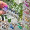 Interesting Pendant Key Chain LED Keyboard Decompression Keychain Fidget Clicker Toy  For Adults