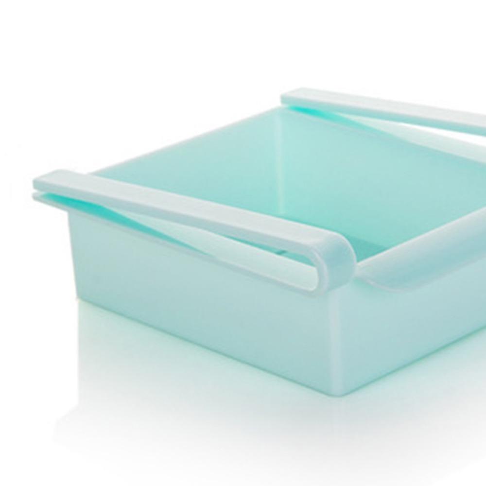 Sliding Pull-Out Fridge Drawer Organizer PP Plastic Storage Bins  For Fridge Shelf