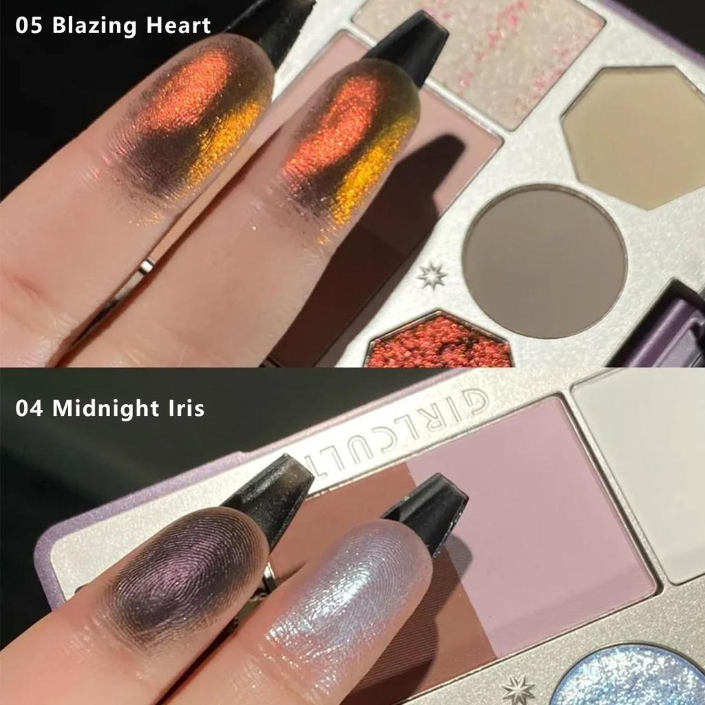 girlcult Палетка для лица - 13 г/0,46 унции, 3 варианта цвета для создания полного образа