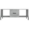 Coffee Table Concrete Grey 102x50x40 cm Wood Based Material