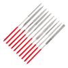 DIYWORK MTS013 140mm 10Pcs for Ceramic Glass Gem Stone Hobbies and Crafts Diamond Coated Hand Tools Mini Needle File Set