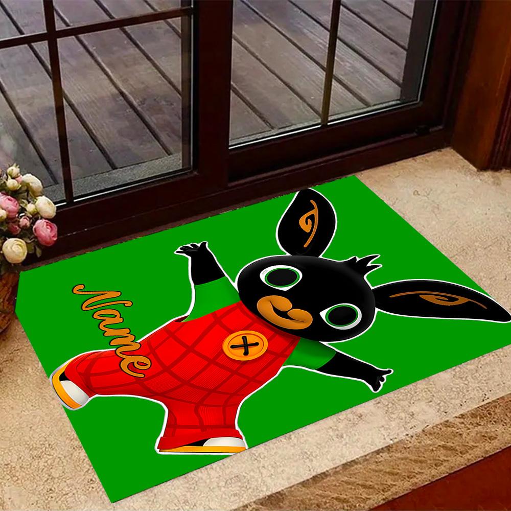 Friends Adventure Customized Name Floor Rug Office Rug Perfect for Game Room Bedrooms Living Rooms Study room Anti-slip Rug Anime Office Decor