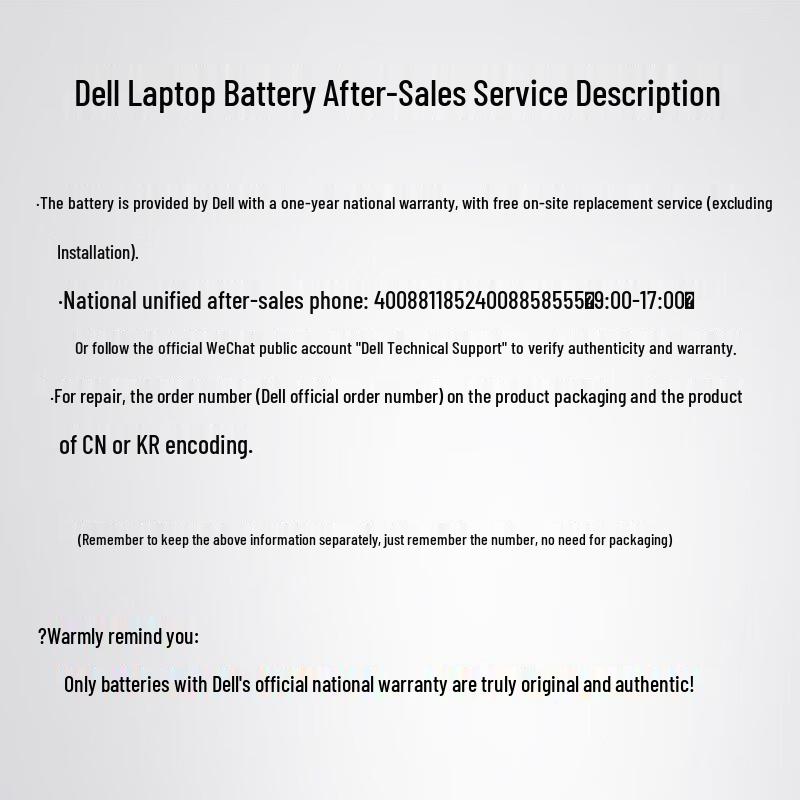 Dell Original Laptop Battery