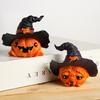 Mini Pumpkin Statue with Witch Hat Halloween Decoration Exquisite Workmanship Cute Pumpkin Figurine Table Festival Decoration