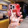 HSR Himeko Желе Двухслойный Розовый Чехол для Мобильного Телефона для iPhone 17 16 15 14 13 12 11 Air Pro Max Plus Защитный