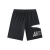Letter Logo Print Straight Leg Mid Rise Casual Shorts Men Shorts Black White 952428308-7