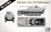 Немецкий бронетранспортер Das Werk D Type Packwagen, пластиковая модель 2 в 1 USCDW16022 1/16 Sd.Kfz.251/22