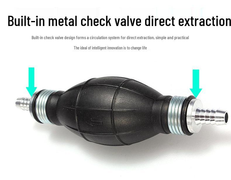 Трансграничный автомобильный и морской ручной насос - Алюминиевый сплав, односторонний клапан, ручной всасывание масла и воды - Доступны размеры 6/8/10/12.