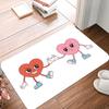 Strawberry Figurine Doormat Creative Doormat Photo Prop Home Door Decoration Front Door Welcome Mat Living Room Bedroom Carpet
