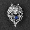 Domineering Accessories Hipster Wolf Head Badge Suit Jewelry Lion Personality Various Eagles High-End Luxury Brooch