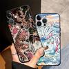 Чехол-бампер в национальном стиле с тигром, черный, мягкий, для iPhone 7 8 Air 13 12 11 17 Pro Max XR XS 15 16 14 Plus