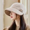 Retro Autumn and Winter Hat Women's Fashion Duck Tongue Bucket Hat Temperament Basin Hat