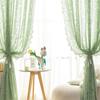 Lace Polyester Mosquito Proof Door Net Screen Hanging Door Curtain Side Fly Free-punch Vintage Lace Curtains Romantic Semi Sheer Floral Lacy Curtain