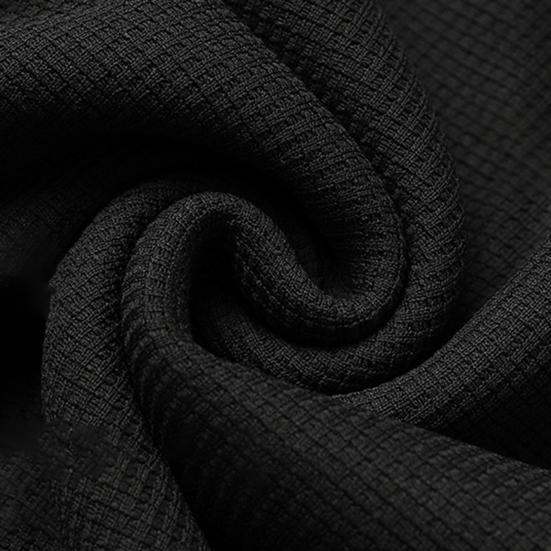 Мужская осенне-зимняя толстовка с круглым вырезом и длинным рукавом, свободная вафельная текстура, сплошной цвет, мягкий теплый пуловер, уличная футболка средней длины, топ