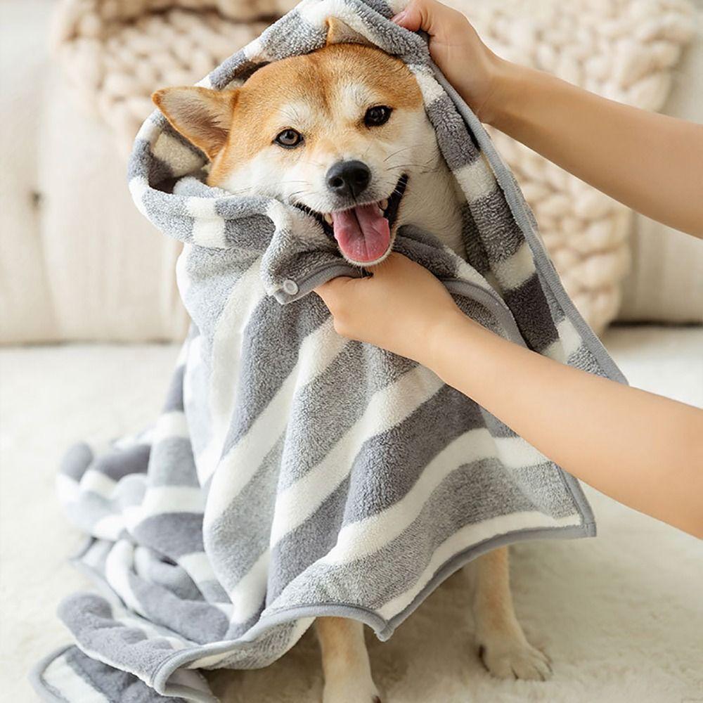 Впитывающий воду халат для собаки, пальто, халат для щенка, полотенца для купания золотистого ретривера