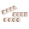 4 Cavity 3 Shapes Soap Silicone Mold For Making Soaps 3D Diy Handmade Mould
