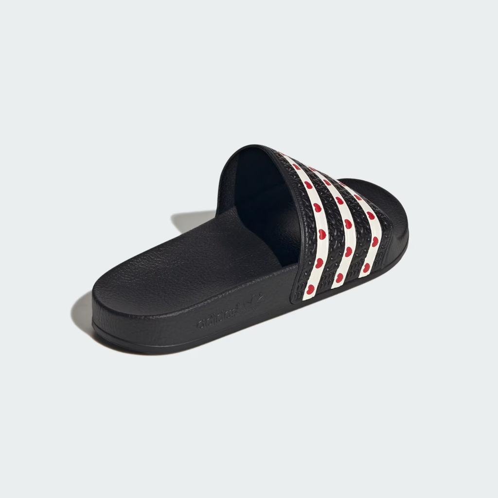 KH9952 adidas Шлепанцы Adilette Черный Основной Белый Wonder Алый Wonder (Женский)