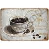 Metal Sign Coffee Tin Sign Posters Wall Decorations Vintage Cafe Retro Club Pub Bar Painting Home Decor Friends Wall Art Plaque