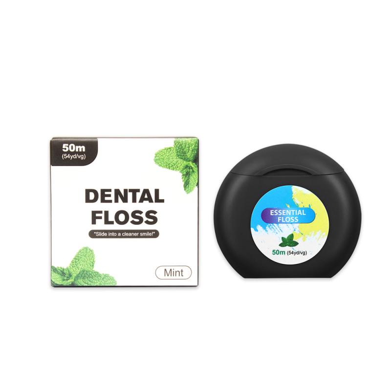 Portable 50M Dental Flosser Oral Care Essential Floss Roll Toothpicks Dentistry Floss With Case Dental Hygiene Teeth Clean Tools
