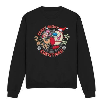 Толстовка унисекс для взрослых Ren & Stimpy Crazy About Christmas