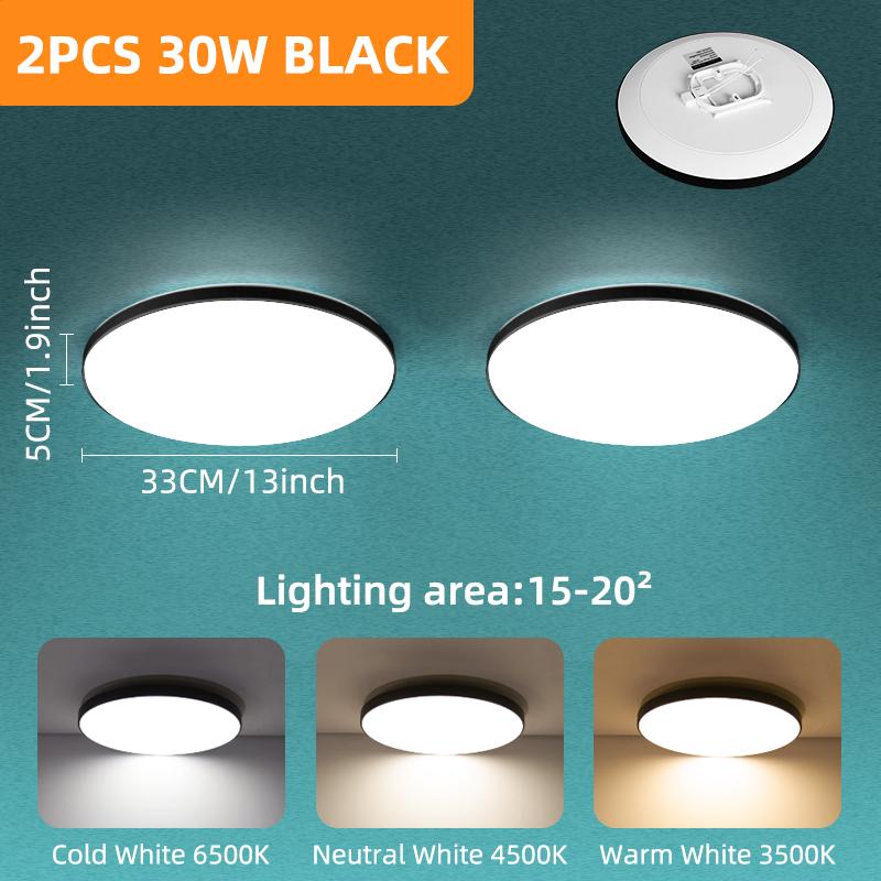 Modern Led Ceiling Lamp 220V 18W 30W Ultra Thin Ceiling Lights for Living Room Bathroom Home Lighting