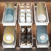 1PC Convenient Kitchen Shelf Dish Drainer Built-in Kitchenware Storage Pull Out Multifunction