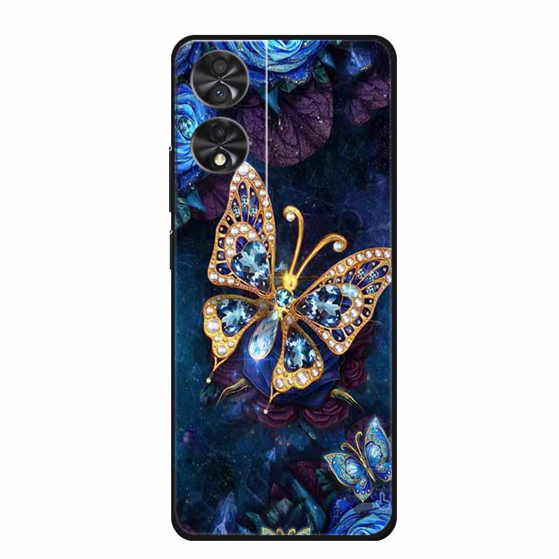 Для TCL 40 NxtPaper 4G 6.78" Чехол Животные ТПУ Мягкий Силикон Чехлы для Телефона Обложка для TCL40 NxtPaper Защитный Волк Мультяшный Coque
