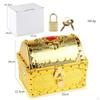 Adventurous Treasure Box Decorative Vintage Chest with Lock Antique Color Treasures Collection