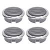 4PCS 4in Boats Airflow Vent Cover Enhanced Ventilation 316 Stainless Steel Decorative Marine Vent Cover for RV Yacht
