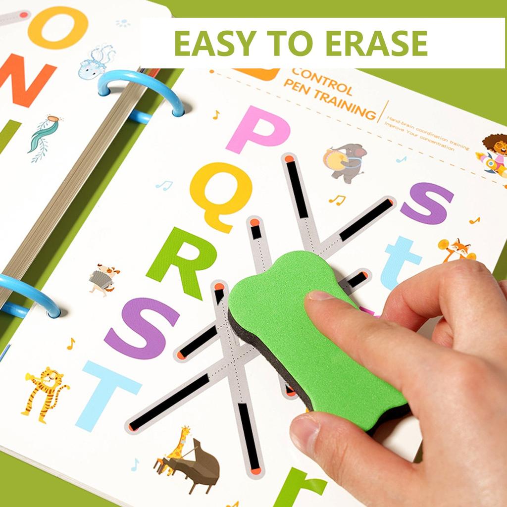 Многоразовая детская тетрадь для почерка, обучающая развивающая игрушка, подходит для детей 3, 4, 5 лет 1 мл