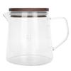 Coffee Pot with Lid HeatResistant Glass Heat Insulation Handle Kettle for Tea Milk Juice