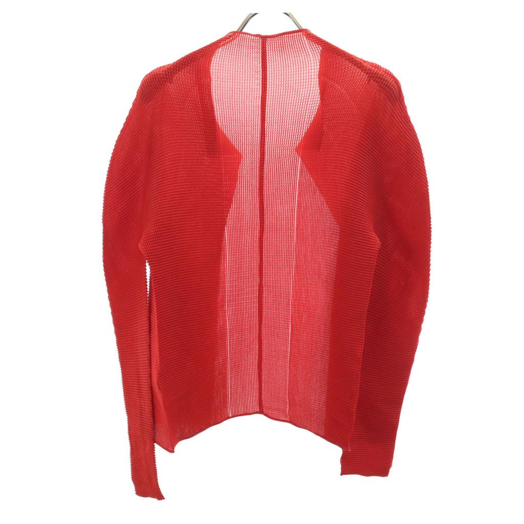 me ISSEY MIYAKE 90s Old Long sleeve Pleated cardigan Red Women Used