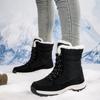 Snow Boots Women'S Winter Velvet Thickened Northeast Cotton Shoes Waterproof And Non-Slip Outdoor Skiing Outdoor Medium Tube Cold-Proof Boots